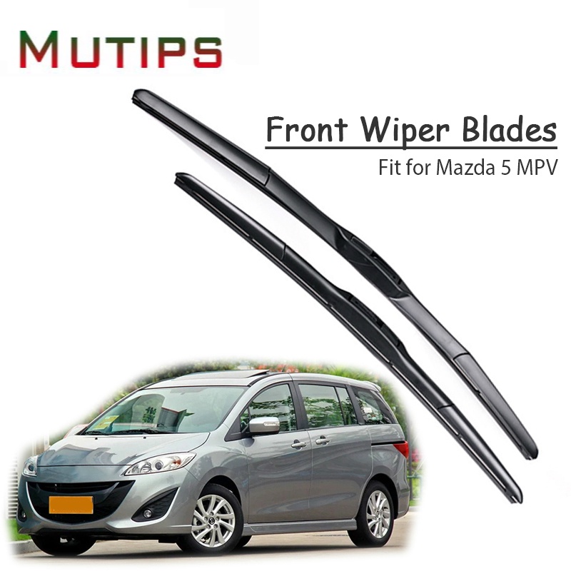 1 Set Karet Wiper Kaca Depan Mobil Untuk Mazda 5 MPV 2016 2015 2014 2013-2005