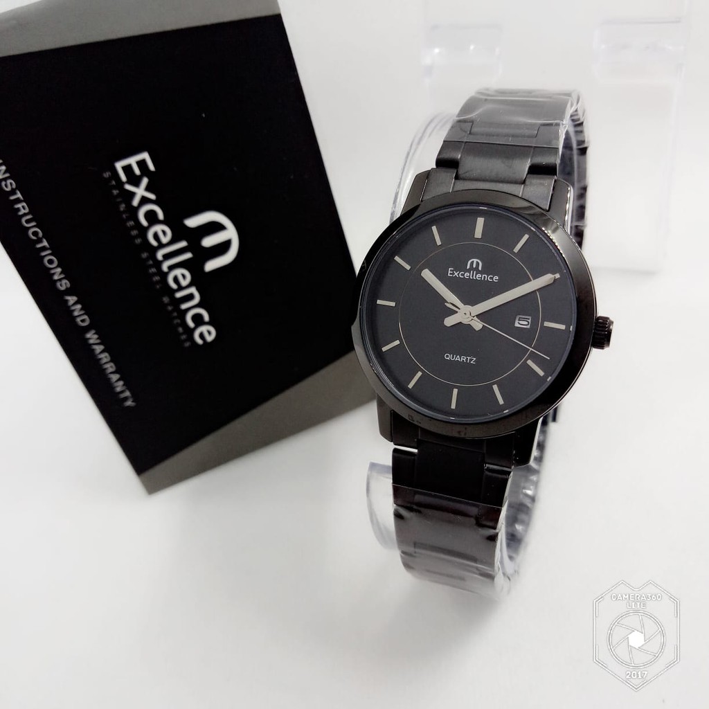 Excellence 8103 - Jam Tangan Pria Murah - Analog Quartz - Anti Air - Stainless - Original