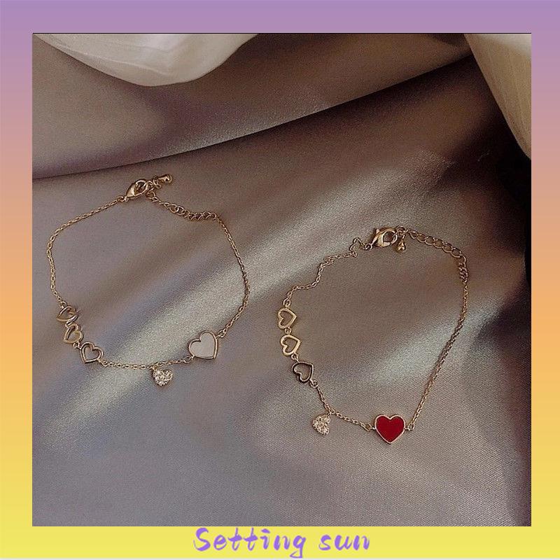 Gelang Bentuk Cinta Adjustable Untuk Pasangan Korean Bracelet TN