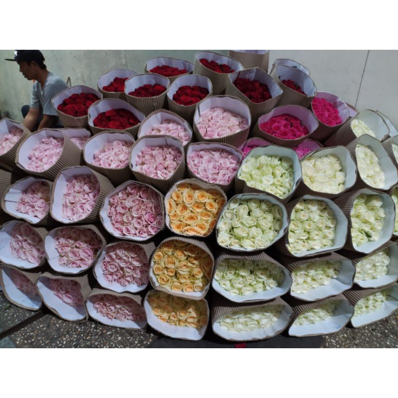 BUNGA MAWAR POTONG ASLI - Bunga Mawar Potong Segar - Bunga Bandung