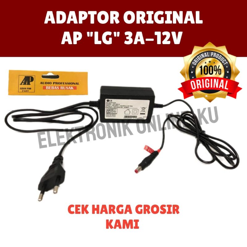 ADAPTOR 3A 12V LG ORIGINAL DESKTOP