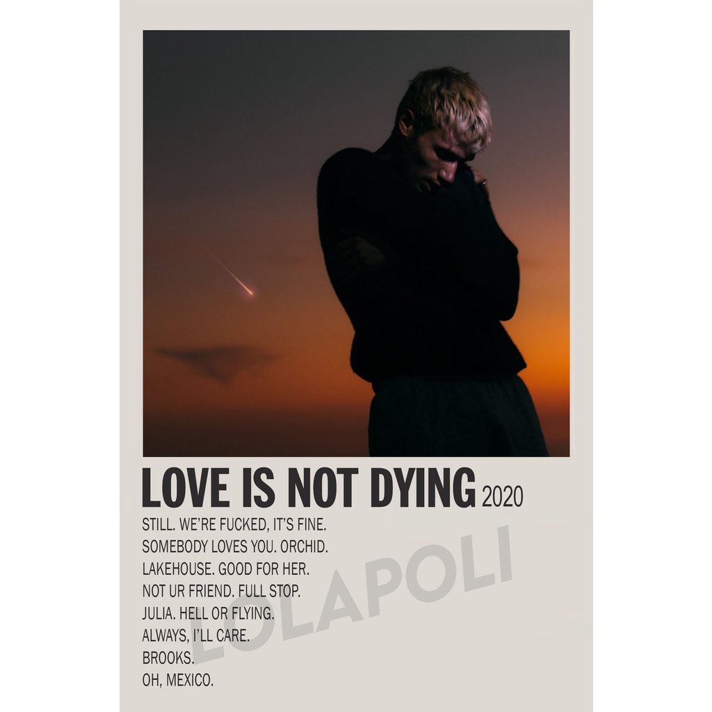 Poster Cover Album Love Is Not Dying - Jeremy Zucker