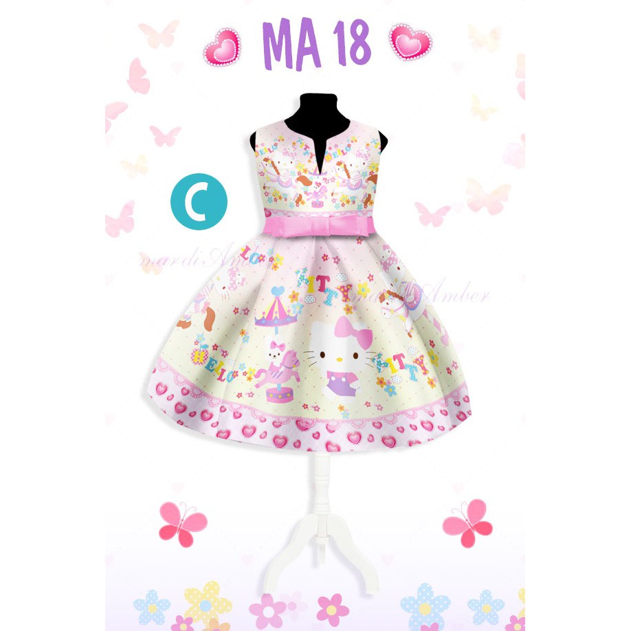 MA18 DRESS ANAK FROZEN LITTLEPONY KODE ABCDEF