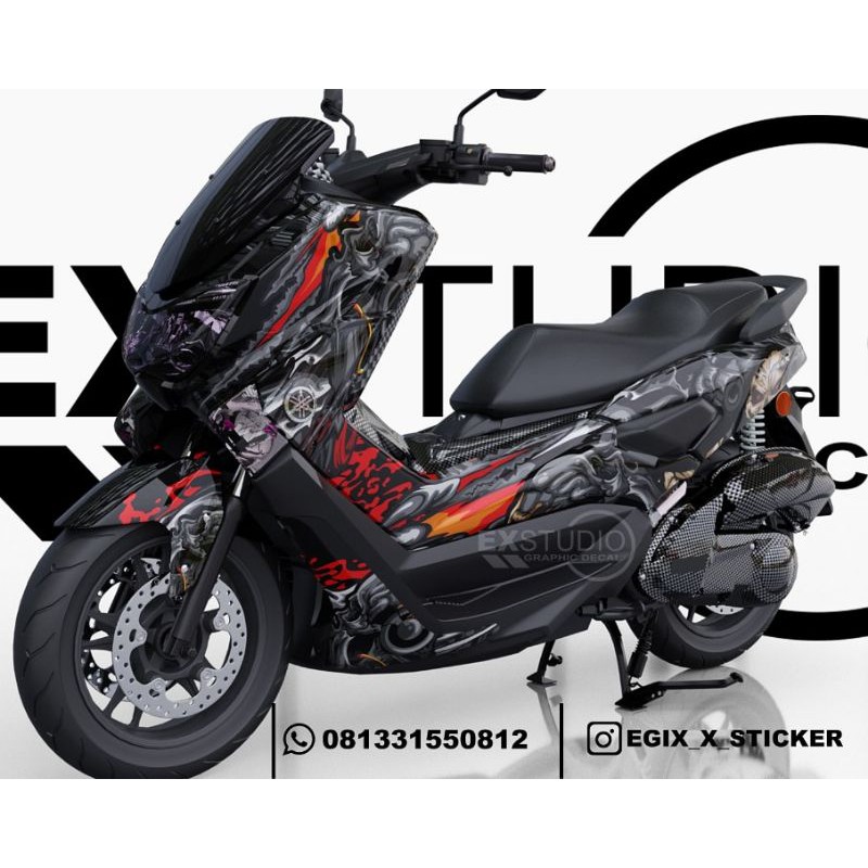 decal nmax tengkorak