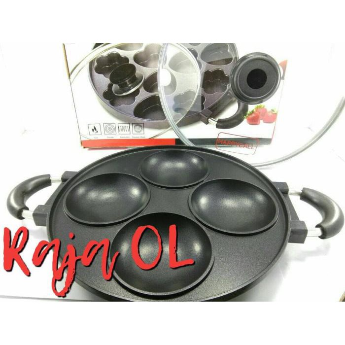 Baking / Cetakan Kue Serabi Happy Call 4 Lubang