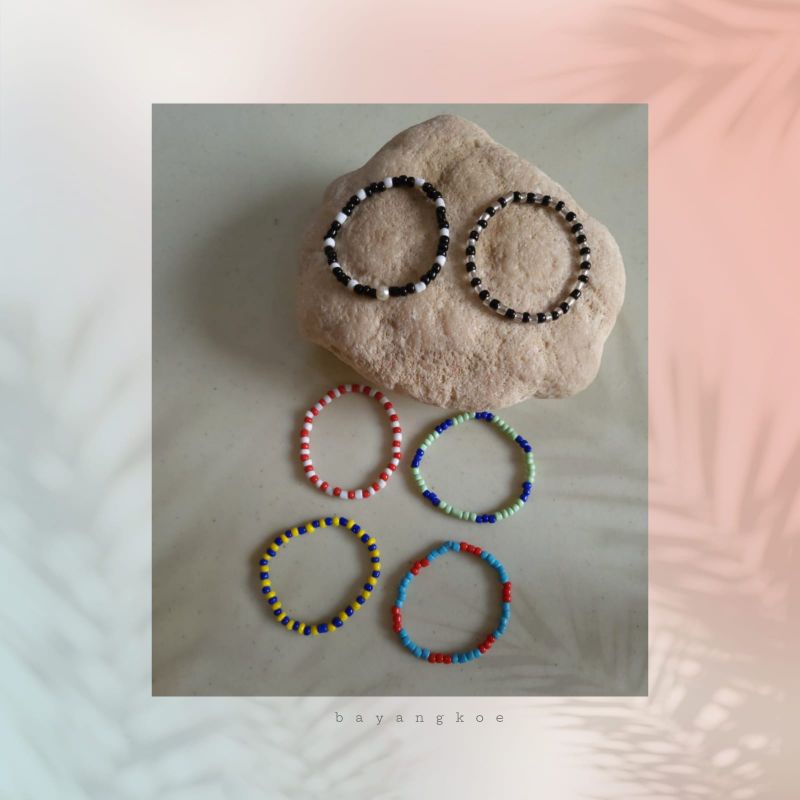 [ Gelang 4 ]Gelang  manik kpop / bead bracelets / gelang bts / gelang manik - manik / gelang oppa /g