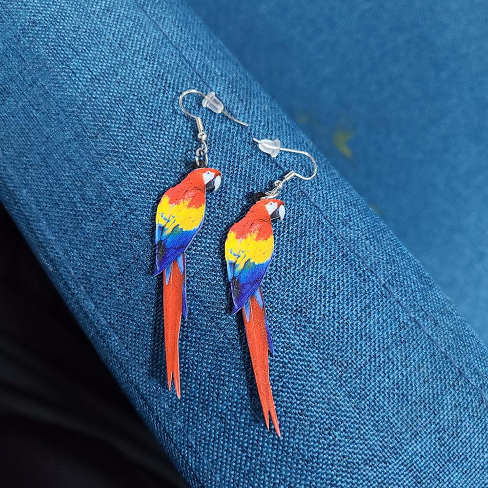 Anting Burung Nanas Fashion Nuri Akrilik Earbob