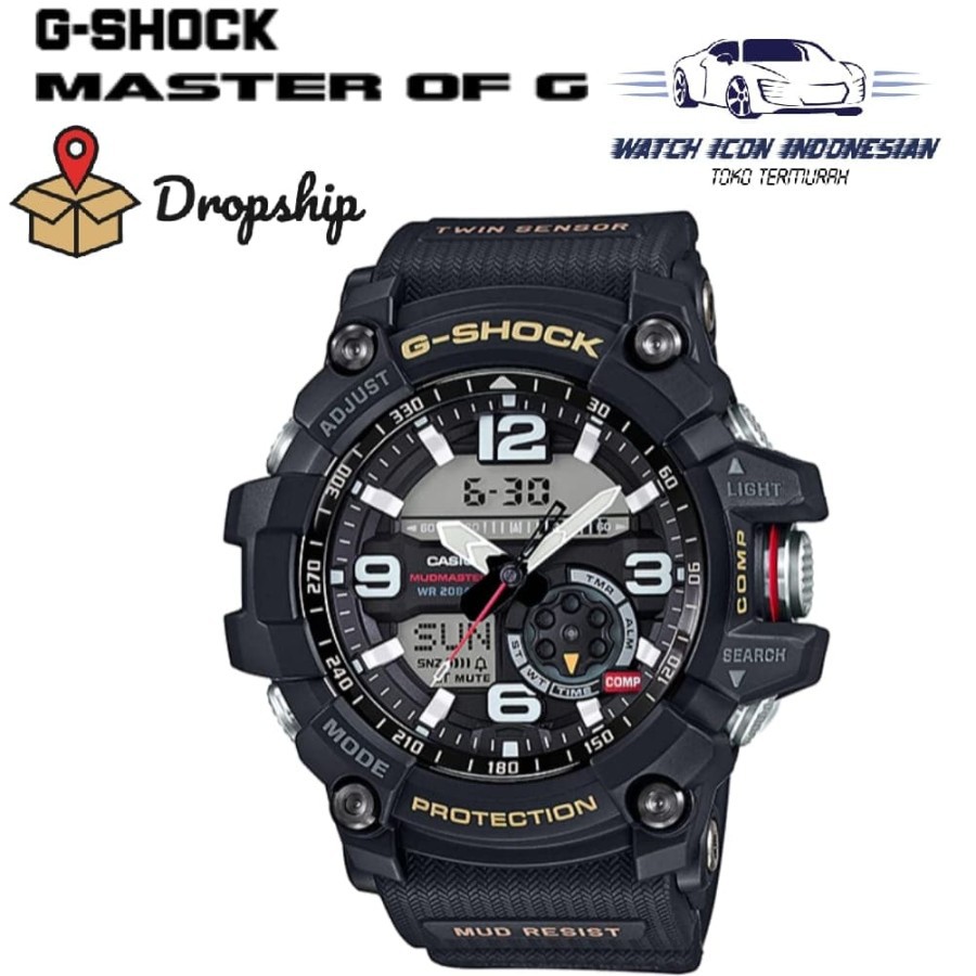 Best Seller JAM TANGAN PRIA MERK GSHOCK TYPE : GG1000 BATERAI BLACK Garansi 1th
