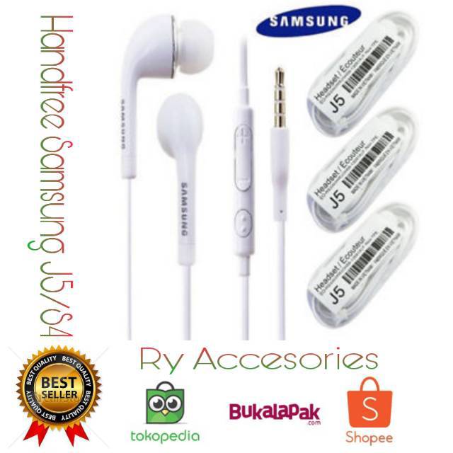 handfree Samsung S4 / Earphone Samsung stereo J5 / Earphone Samsung  S4
