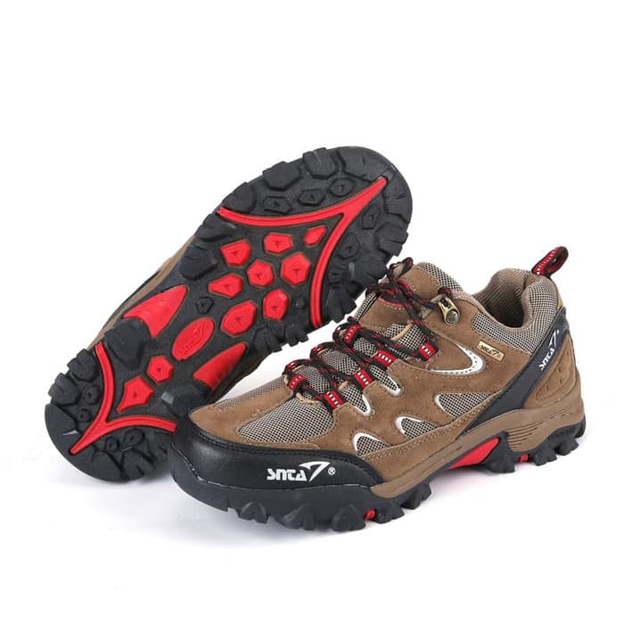 Sepatu Gunung Snta 433 Brown Red - Hiking/Trekking/Adventure News Keren