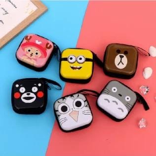 Dompet Koin Handsfree Headset Mini Coin Bag Karakter Lucu Wanita Pria Unisex  DPU 03