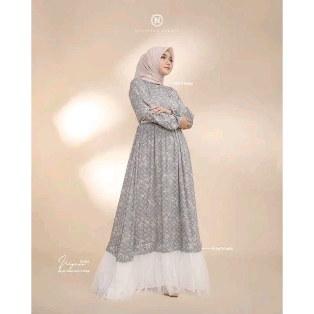 WYNEE DRESS (DRESS SULTAN) ORI BY NADHEERA LUXURY BISA COD