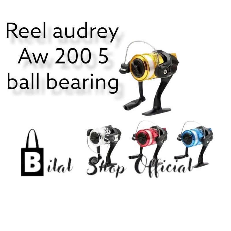 REEL PANCING / REEL AUDREY AW 200 5 BEARING / REEL PANCING MURAH / REEL AUDREY AW 200