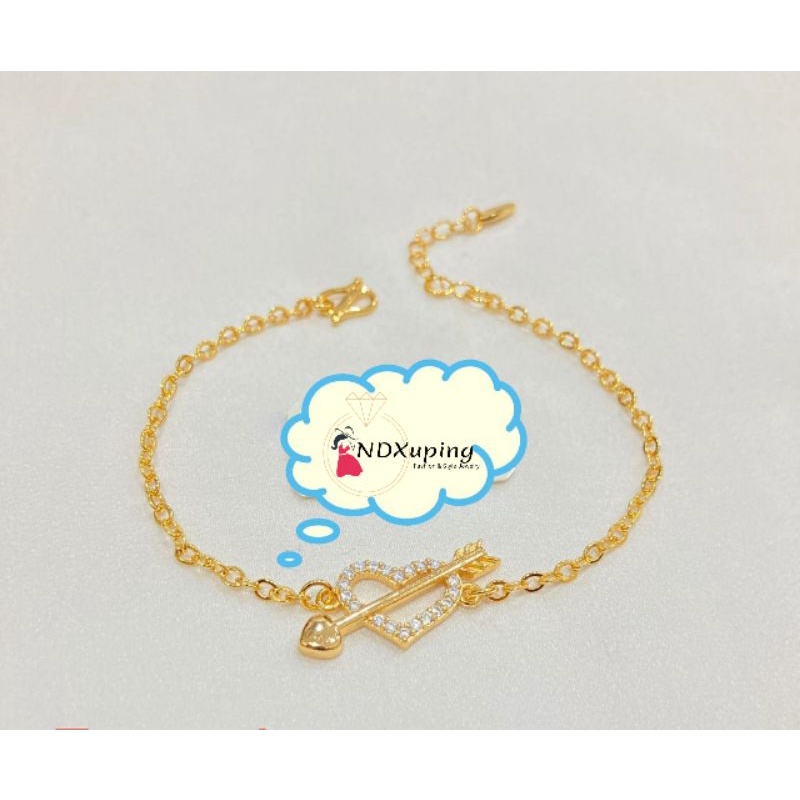 Gelang Tangan Dewasa  Love Permata Xuping  Perhiasan Fashion N23062201