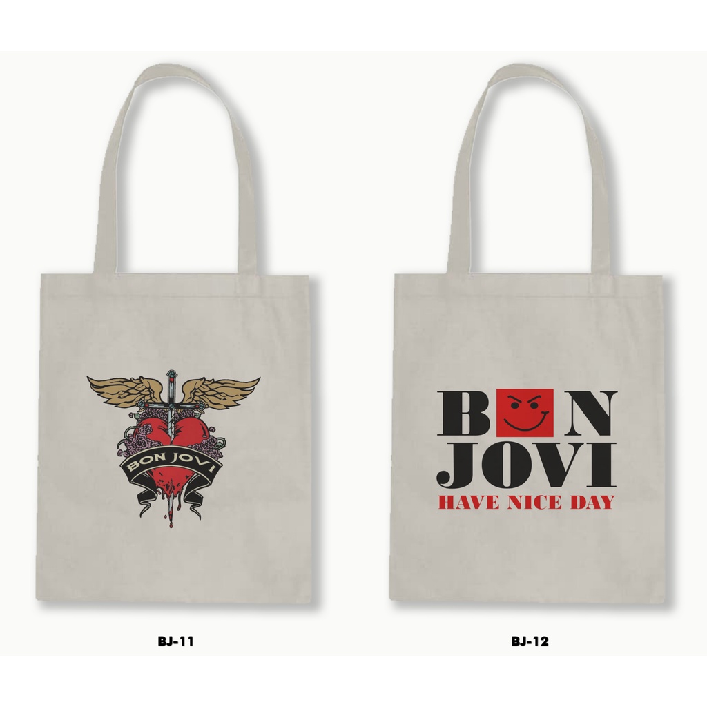 TOTE BAG BLACU - BON JOVI 01