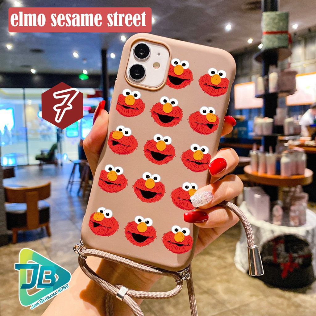 SOFTCASE SLINGCASE TALI LANYARD CANDY ELMO OPPO VIVO XIAOMI SAMSUNG REALME IPHONE ALL TYPE JB4655