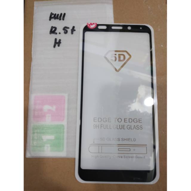 Tempered Glass Redmi 5+ Anti gores Xiaomi 5 Plus Full Layar