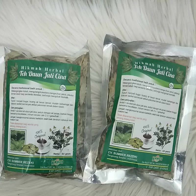 

(BPOM) [ 1Kg=25Pcs ] TEH DAUN JATI PELANGSING ALAMI / TEH HERBAL PELANGSING