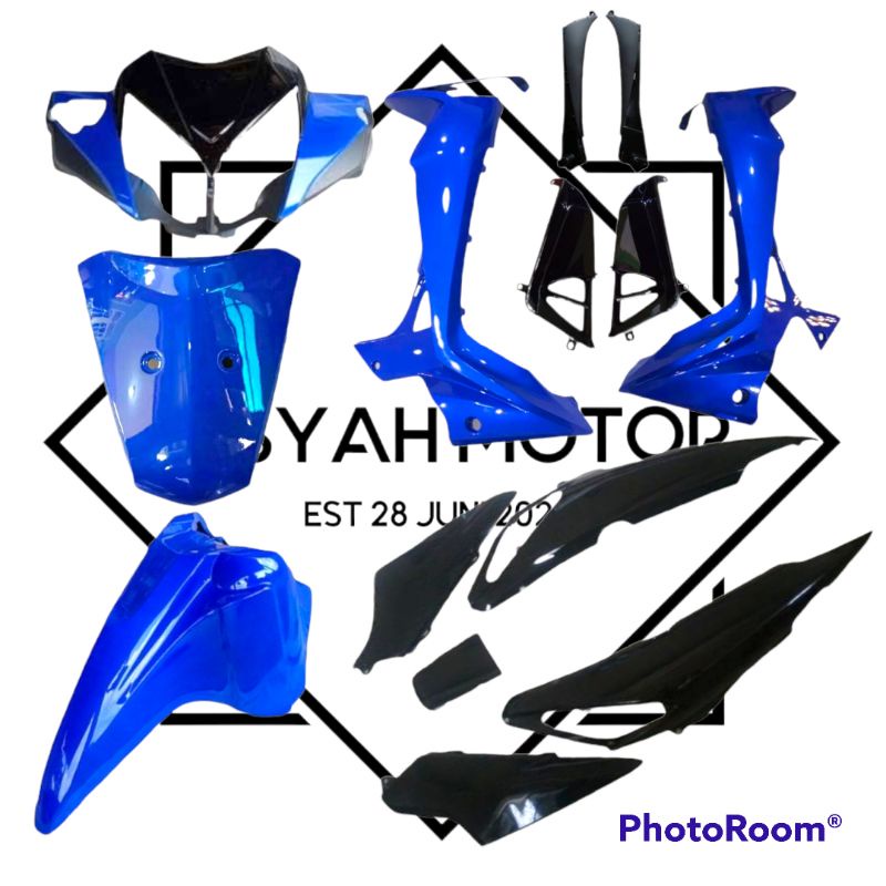 Full Bodi Dan Lampu Honda Supra X 125 Batman Warna Biru