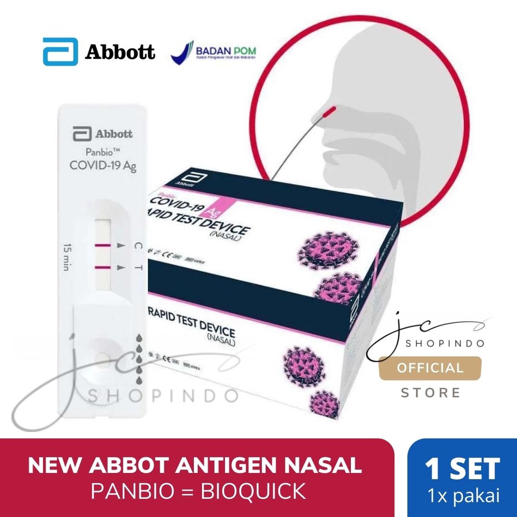 [bdg] NEW ABBOTT | SWAB ANTIGEN PANBIO/BIOQUICK | NASAL RAPID TEST