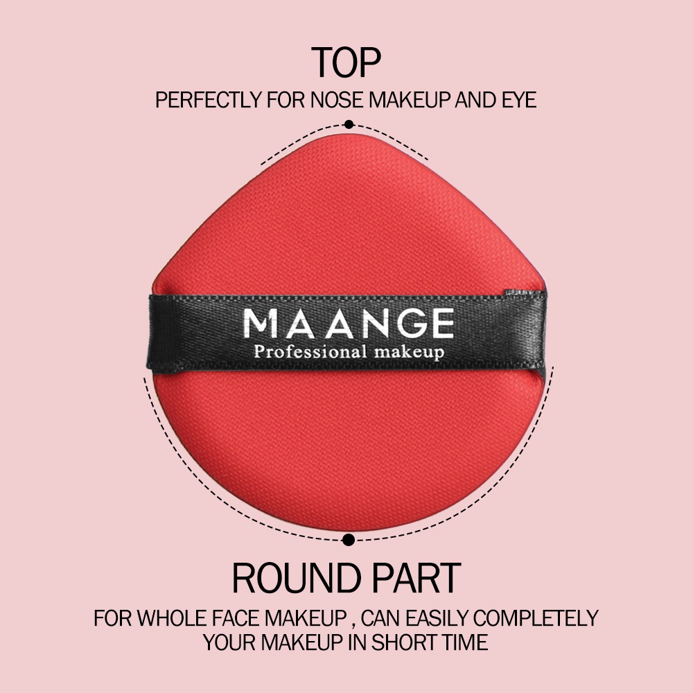 MAANGE 3Pcs Sponge Puff Untuk Make Up Spon Make Up Lembut Untuk Alas Bedak 5759