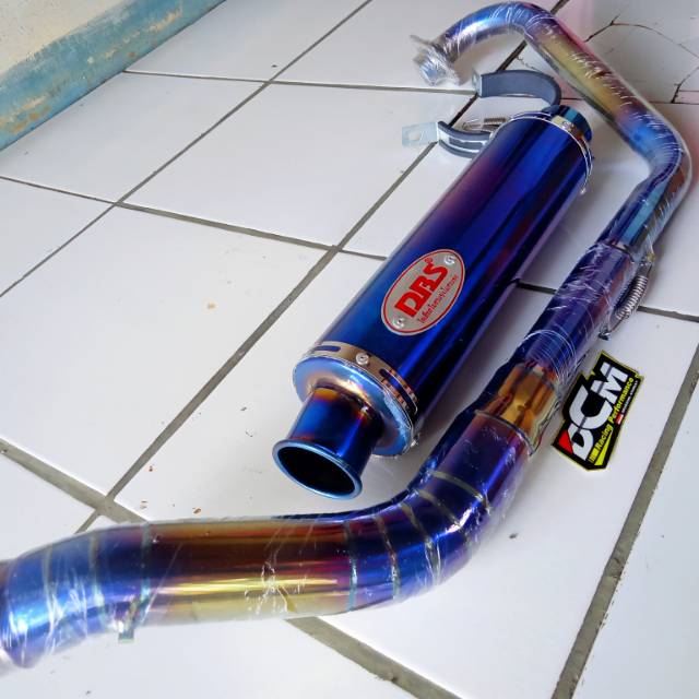Knalpot racing DBS full blue moon full system new Vixion/ Vixion old