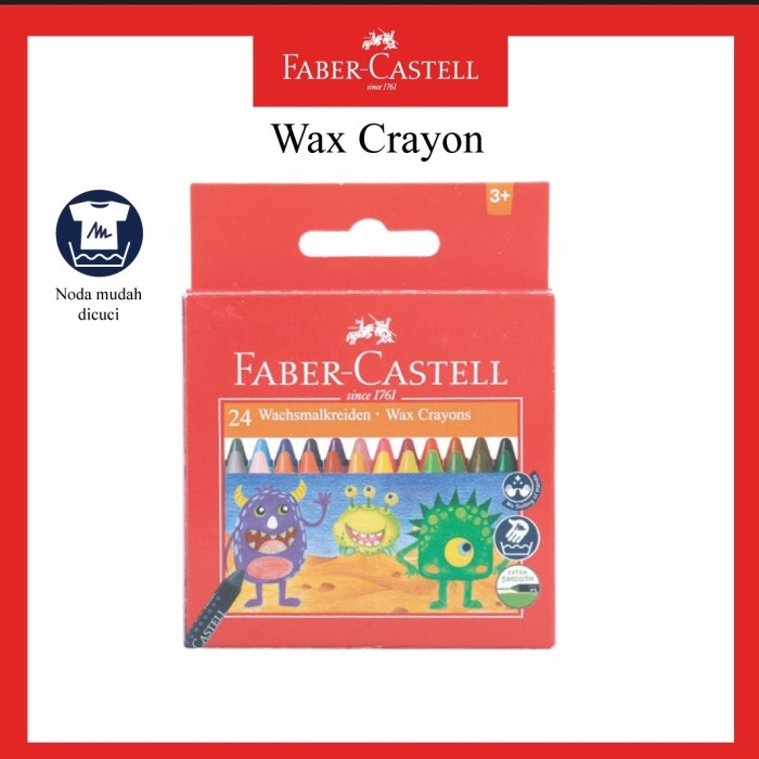 

Produk Wax Crayon Faber Castell Set 24 Pcs Krayon Warna Anak Hot Sale