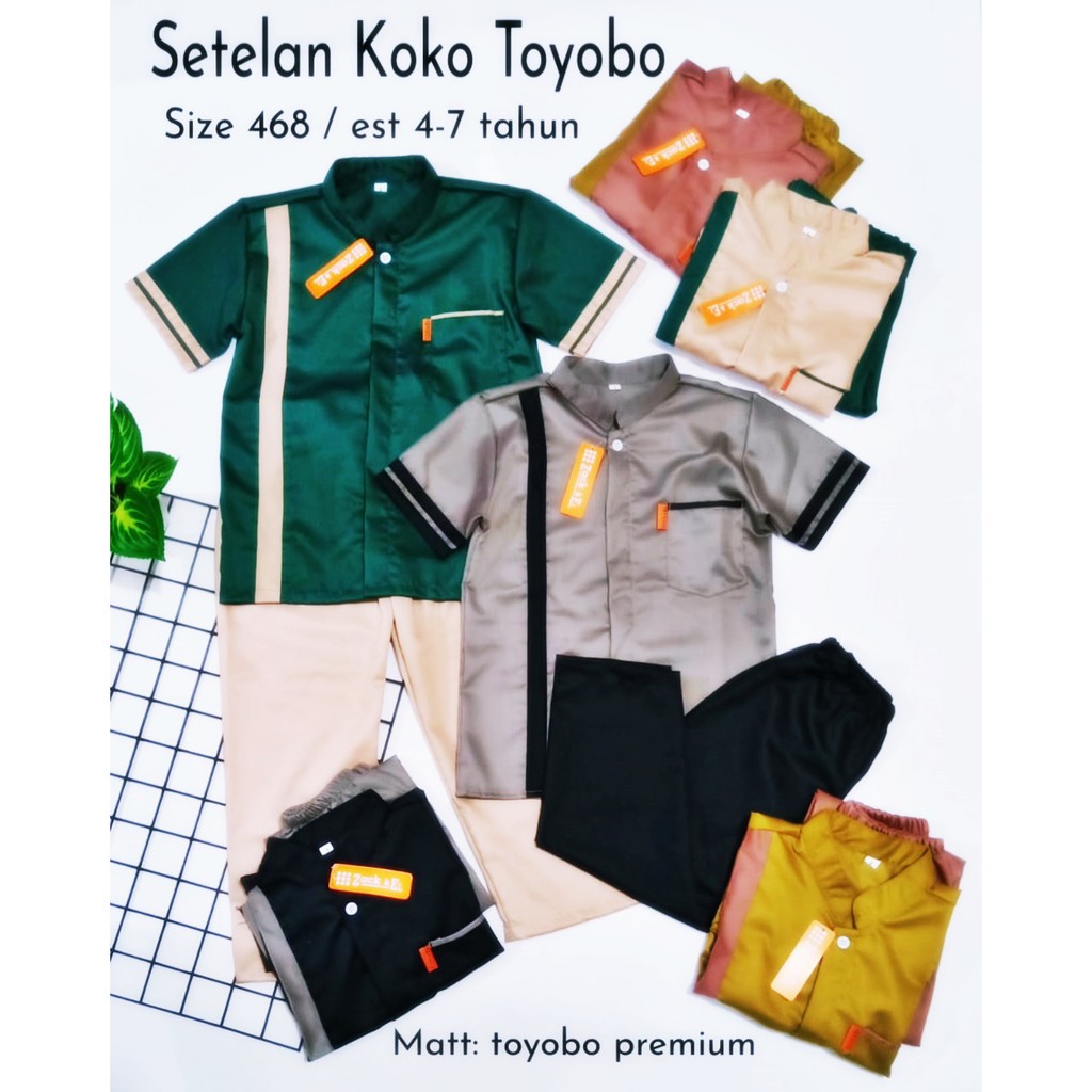 Setelan Koko Celana Toyobo Anak Koko Anak