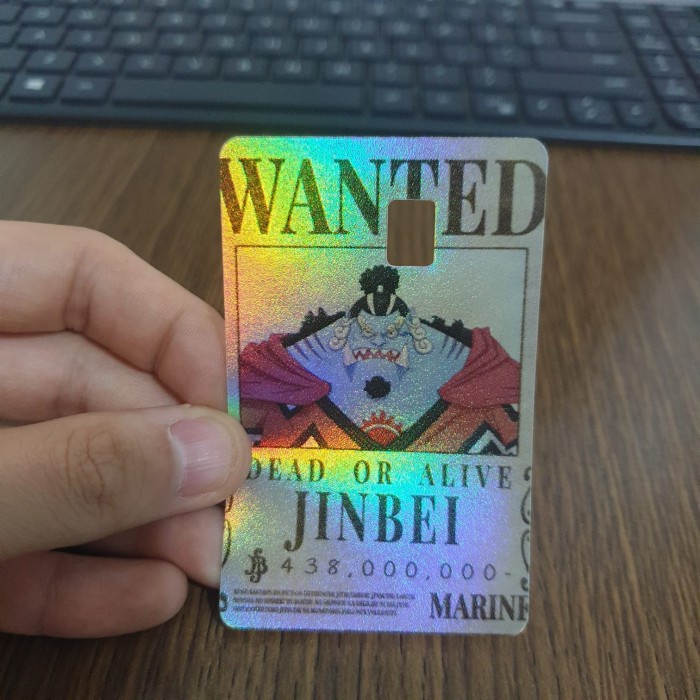 

Sticker Skin ATM Hologram CH0017 - One Piece - Bounty Jinbei