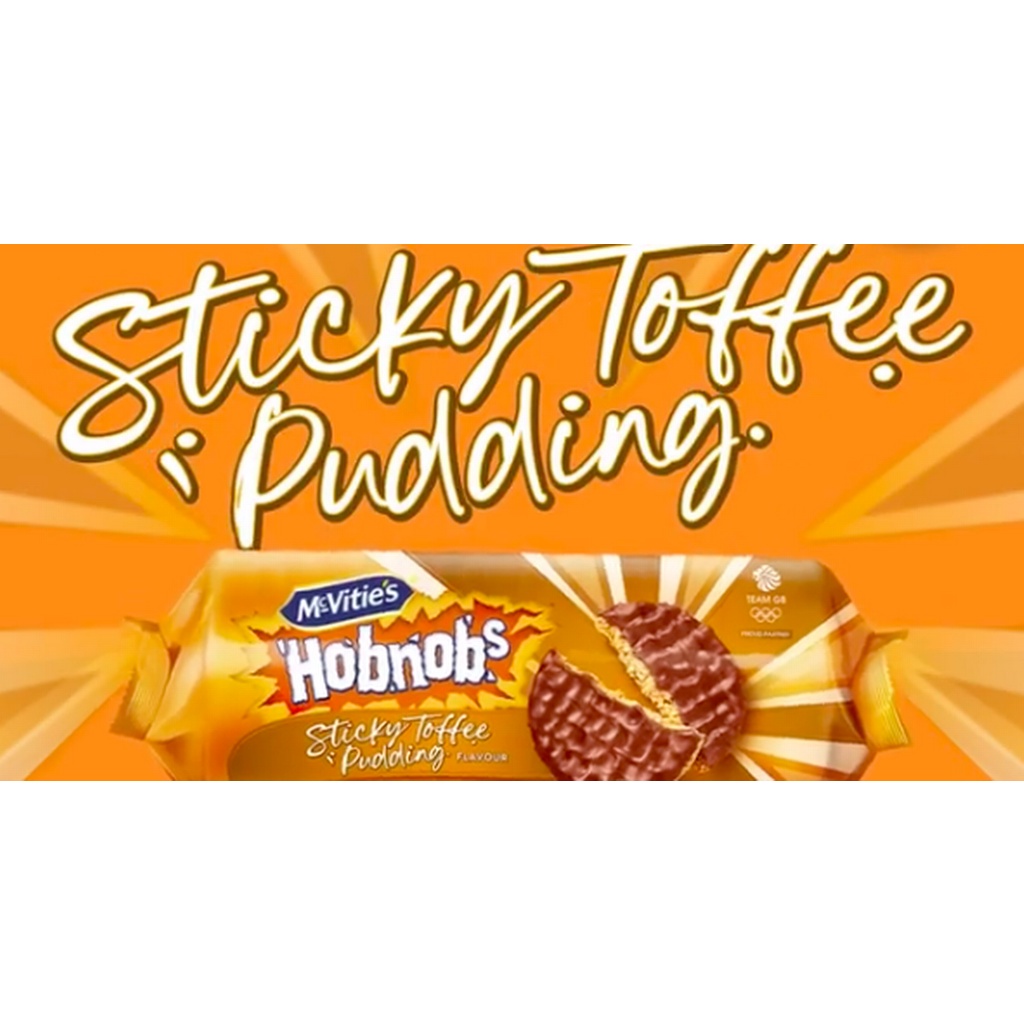 

mcvities hobnobs sticky toffee pudding 262gr | biskuit | kue | snack