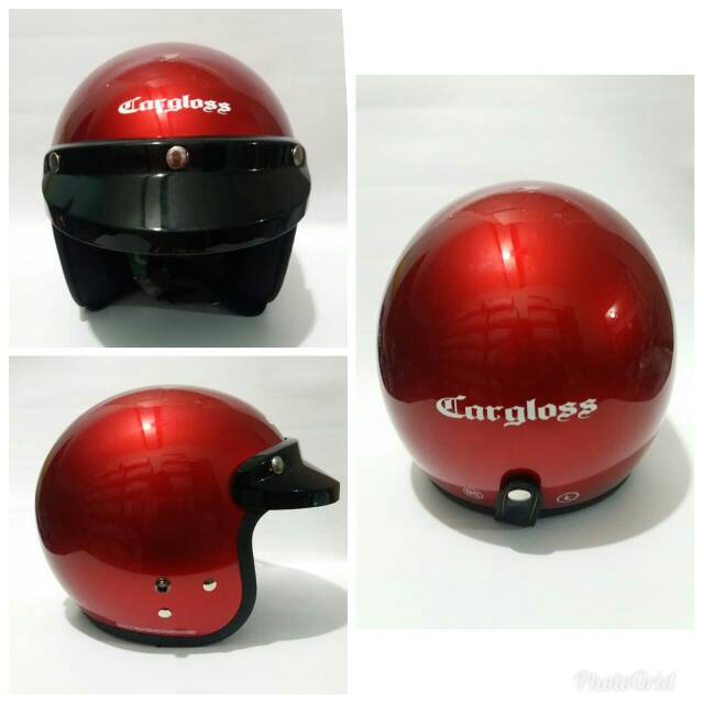 HELM BOGO CARGLOSS DEEP RED METALIK