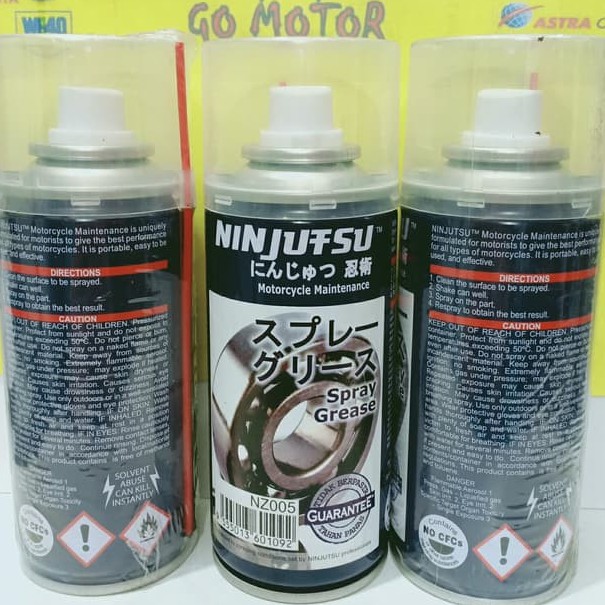 SPRAY GREASE NINJUTSU - SPRAY GREASE SAMURAI - GEMUK CAIR NINJUTSU