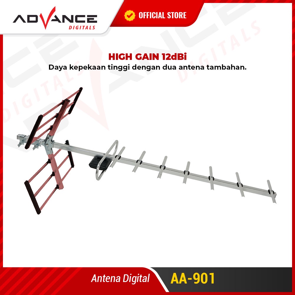 【Garansi 1 Tahun】Advance AA-901 Antena Outdoor UHF Analog Digitals Supprot STB TV Anti Karat Waterproof