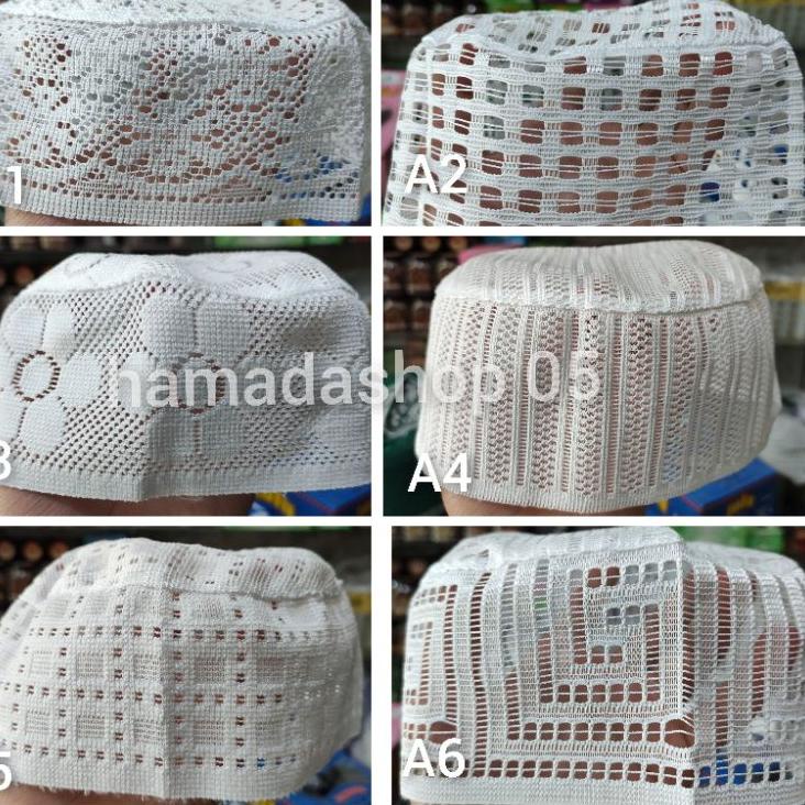 6AQ Peci Jaring Lulu Al Bukhari murah min pembelian 1 lusin , Kopiah Jaring tipis habaib❉ (Terlaku.)