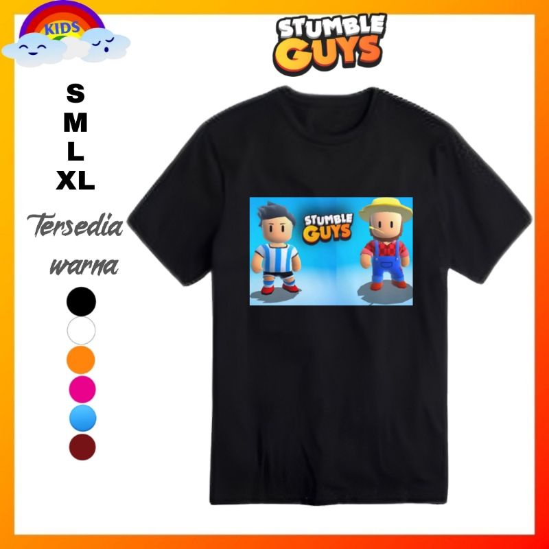 Stumble guys guy baju kaos shirt distro Anak stumble guys guy kaos stumble guys guy/Baju stumble guy