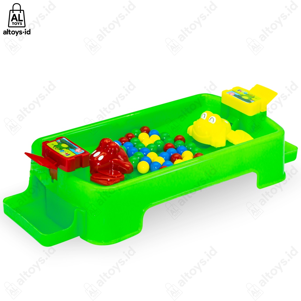 Mainan Edukasi Anak Hungry Frog - Little Frog Eats Beans Fun Toys / Kodok Makan Bola Family Board Game SH297