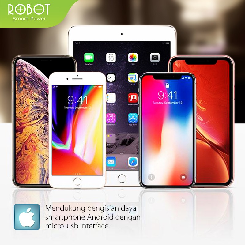 ROBOT Kabel Data RDL100S buat hp iPhone iPad Apple 1M Data Cable - Garansi 1 Tahun