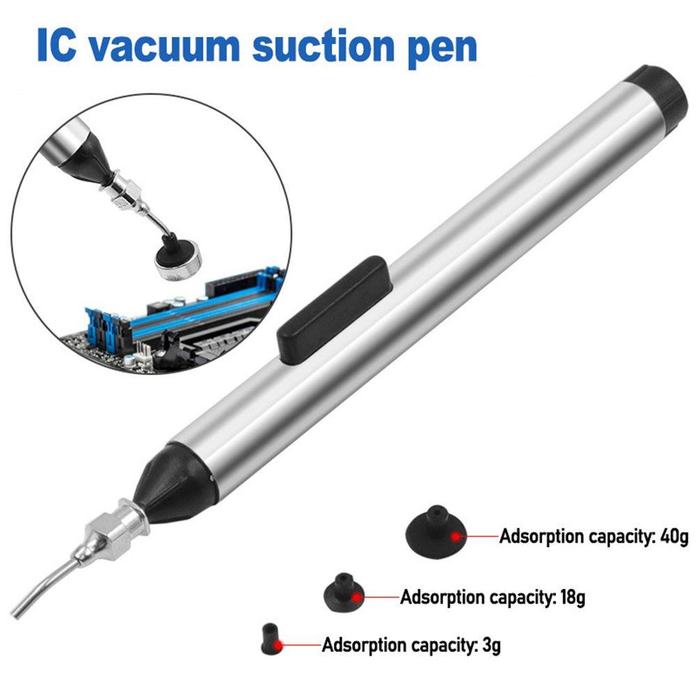 Populer 2pcs Vacuum Sucking Pen Aluminium Solder Aksesori Desoldering Alat IC SMD Remover