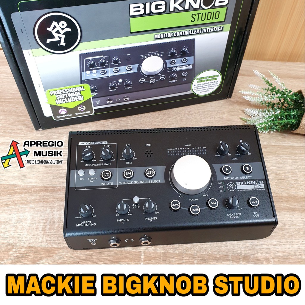 Mackie Bigknob Big knob Studio Soundcard and Speaker Control Apregio Musik