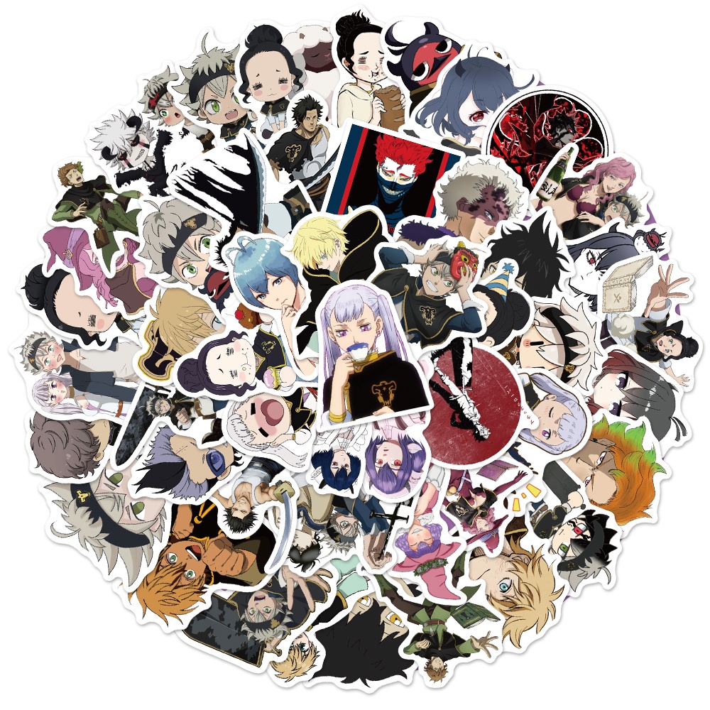 BC001 – Sticker / Stiker Anime Jepang Black Clover