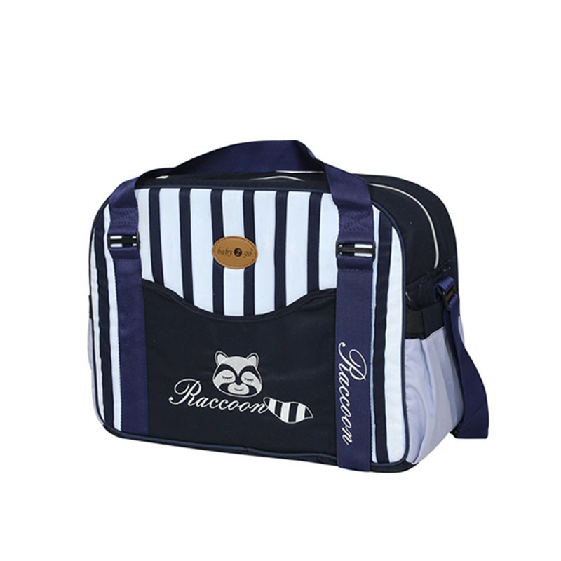 Baby 2 Go Diaper Bag Racoon Series + Changing Pad - B2T1304 / Tas Perlengkapan Bayi (Tersedia varian warna)