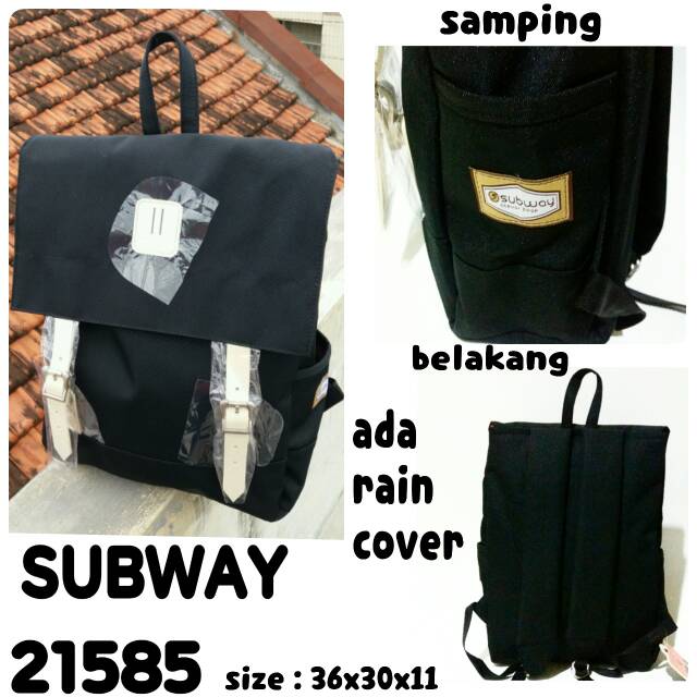 Tas ransel backpack subway 21585 tas punggung keren terbaru dan termurah