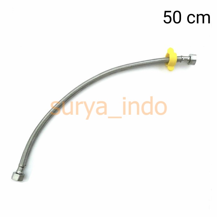 SELANG FLEKSIBEL FLEXIBLE 50 CM PANAS DINGIN WATER HEATER KLOSET SINK