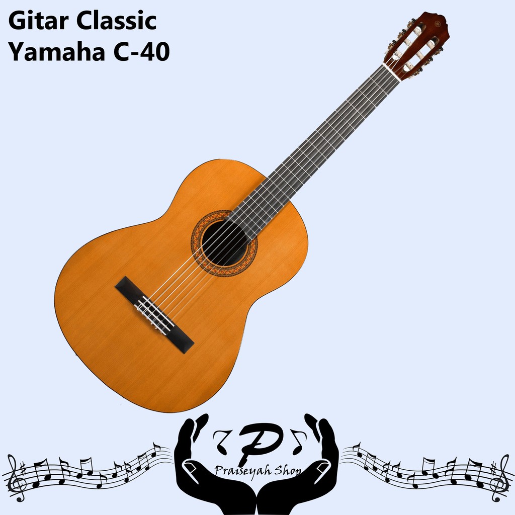 Gitar Klasik Yamaha C-40 Original Classic Guitar C40 C 40 Nylon