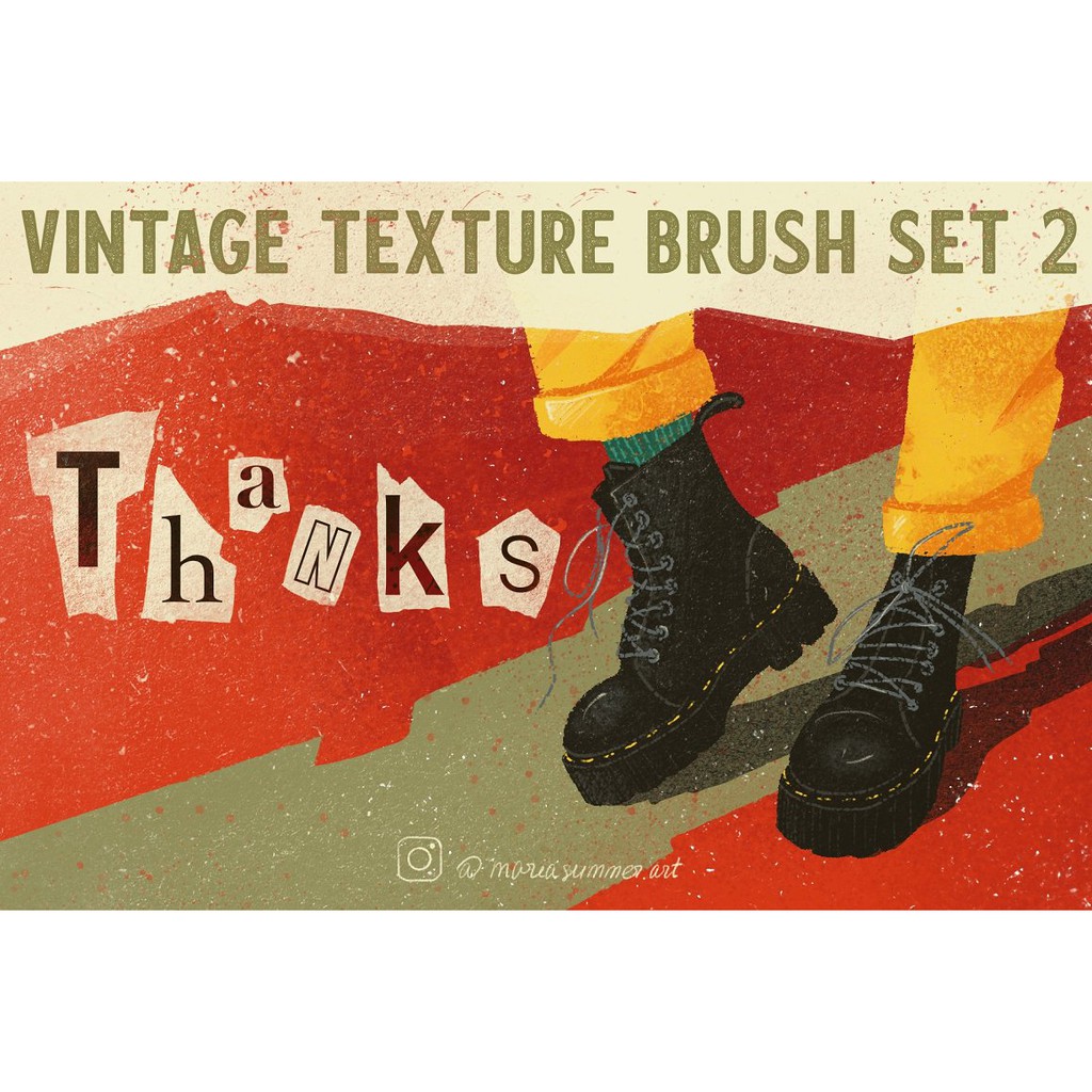 Procreate Brush - Vintage Grunge Vol. 2 Brush Set