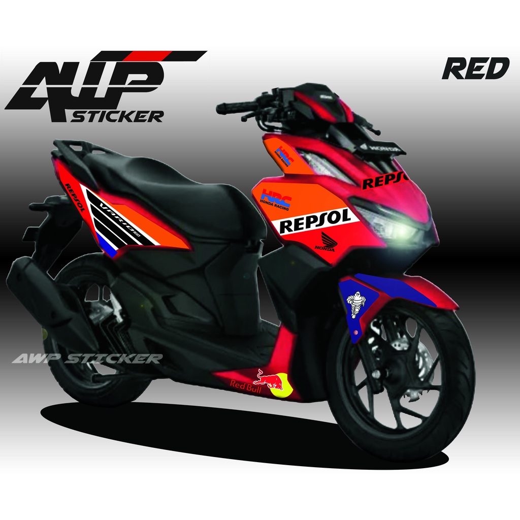 Terbaru Striping Stiker All New Vario 160 Repsol Honda