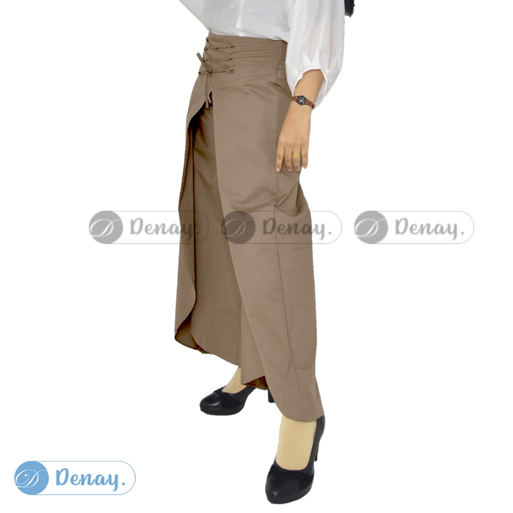 TOKODENAY - Celana Panjang Wanita - Clarissa Kulot Matt Poplin Street Premium Quality - Fashion Muslim-4