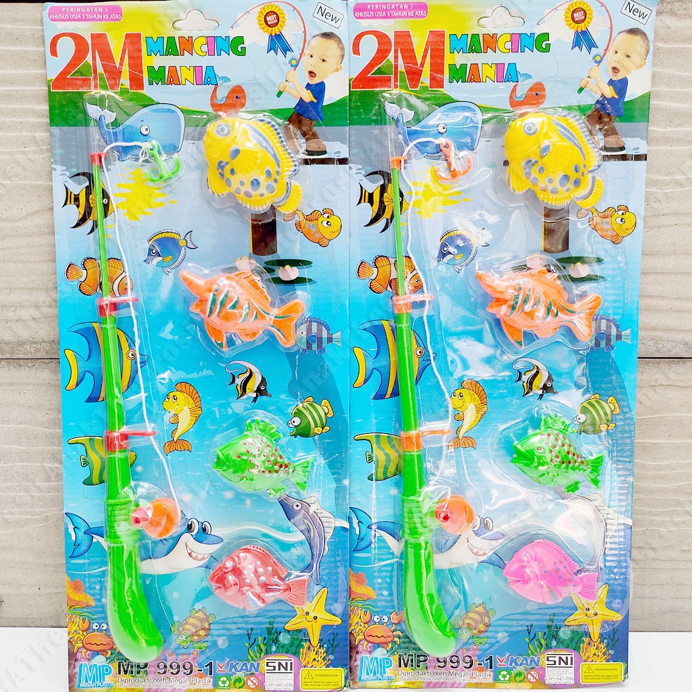 2M MANCING MANIA 999-1 MAINAN PANCING 4 IKAN MAGNET JORAN FISHING GAME