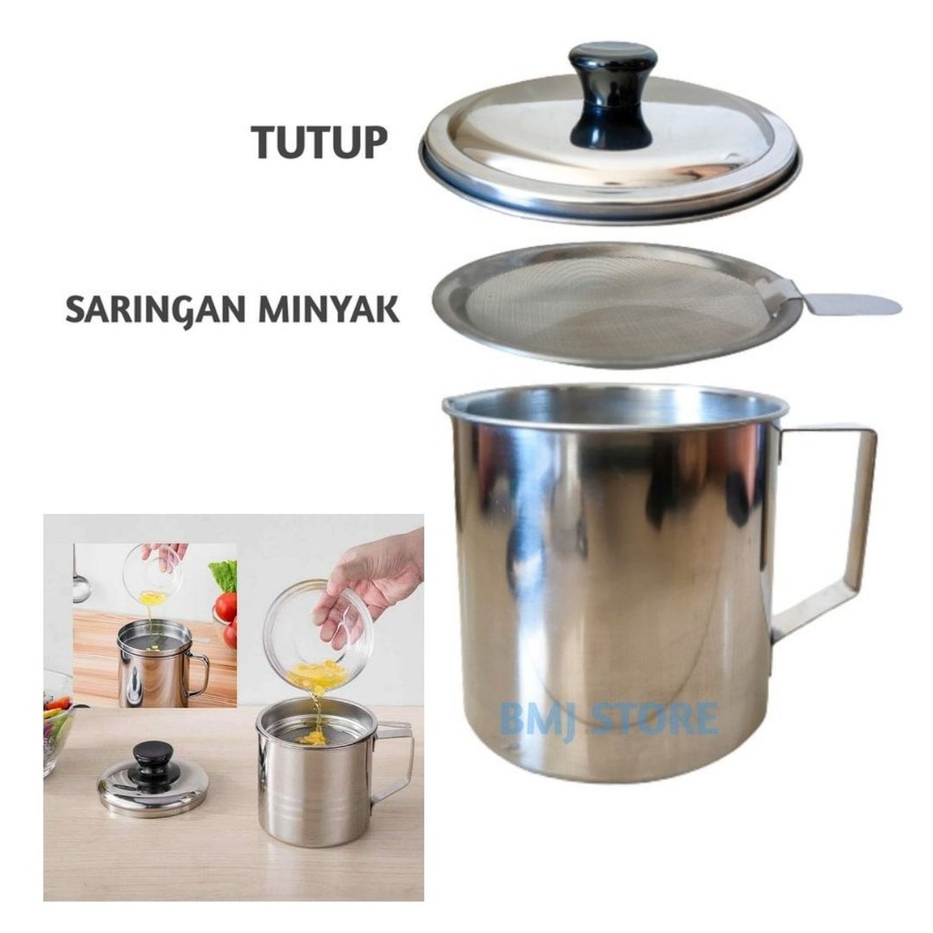 Mug Serbaguna Saringan Minyak Goreng Teh Buah 118124