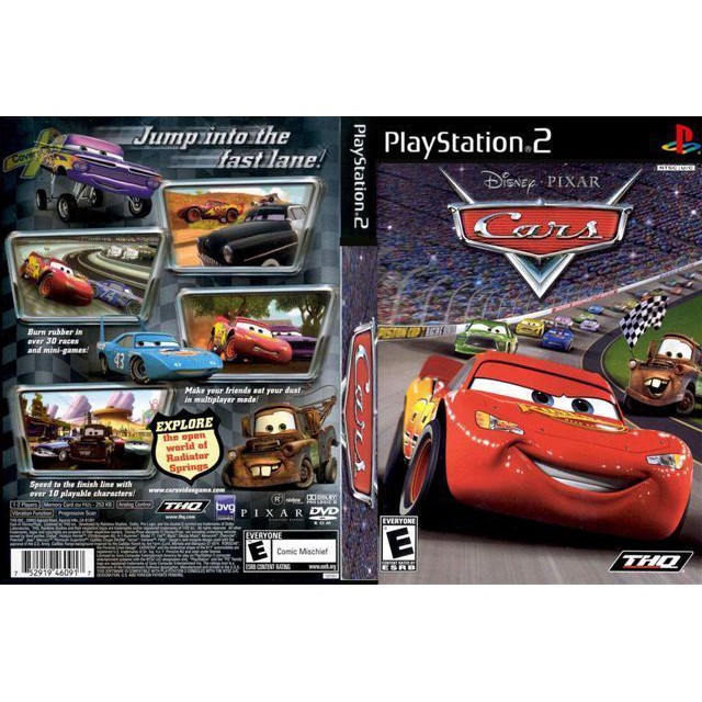 Kaset Ps2 Game Cars - Disney Pixar